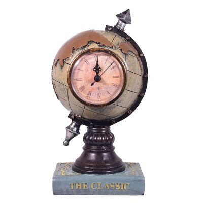 Resin Globe with Clock