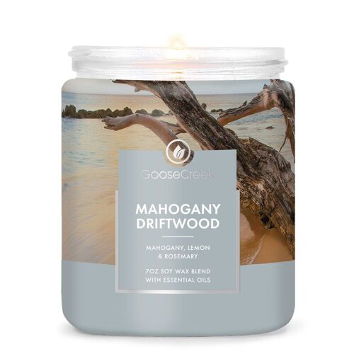 Mahogany Driftwood 7oz Single Wick Candle