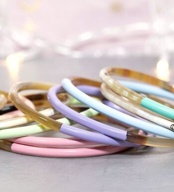 1 Bracelet Lune rose Pastel N°21 - 3 mm 3