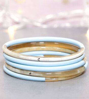 1 Bracelet Lune Bleu Pastel N°20 1