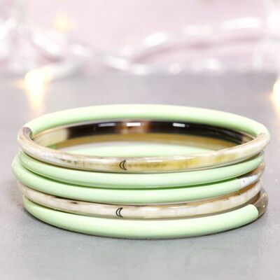 1 Pastel Green Moon Bracelet N°22