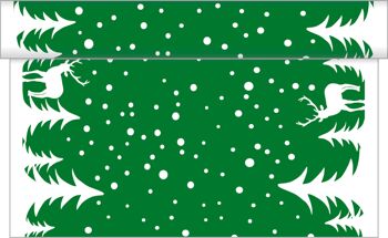 Chemin de table de Noël Marvin en vert de Linclass® Airlaid 40cm x 24 m, 1 pièce 2