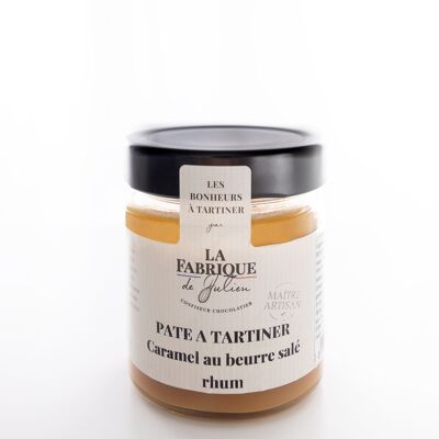 Artisanal salted butter caramel spread with rum - 200g - La Fabrique de Julien