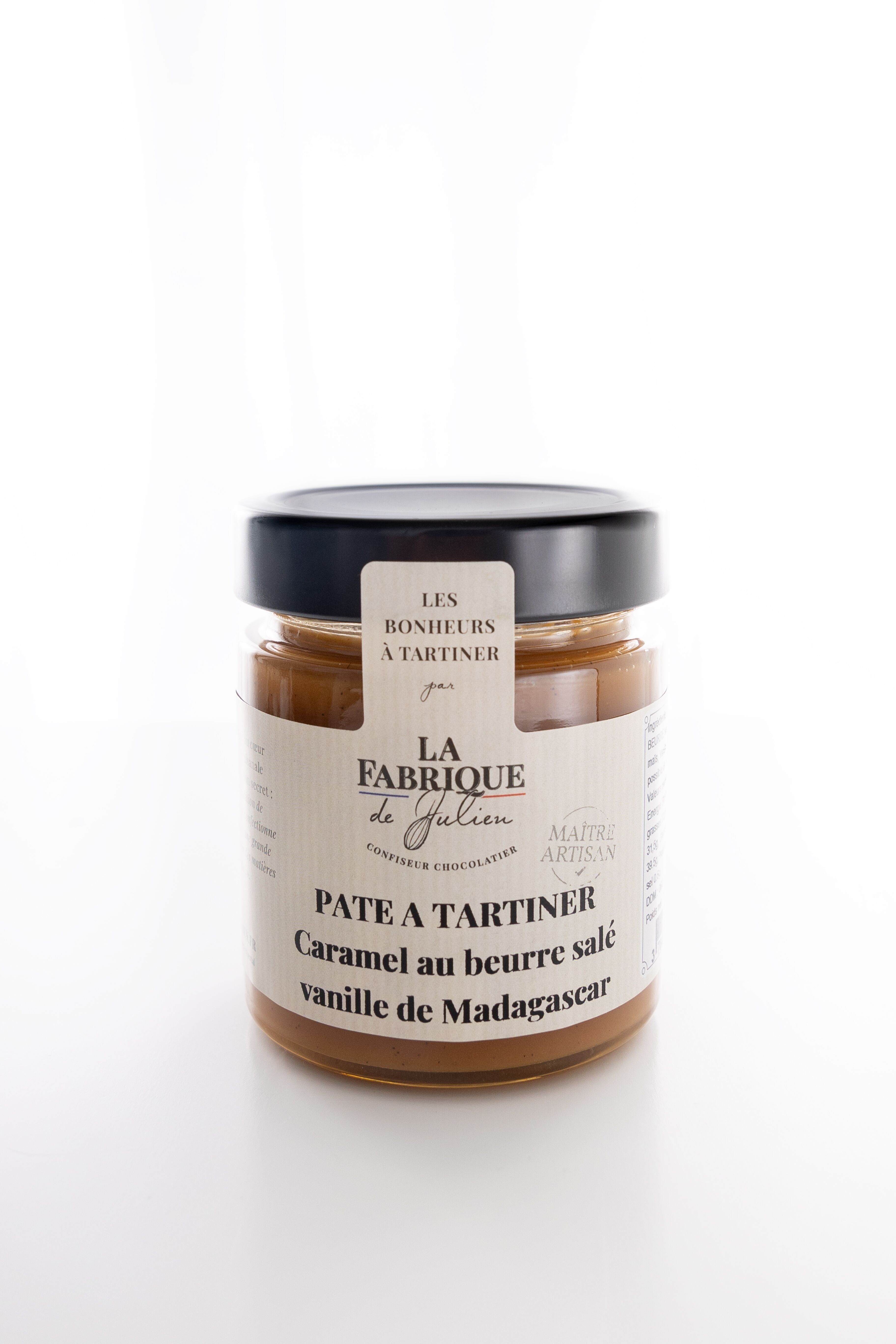 Caramello artigianale al burro salato spalmato con Vaniglia del Madagascar - 200g - La Fabrique de Julien