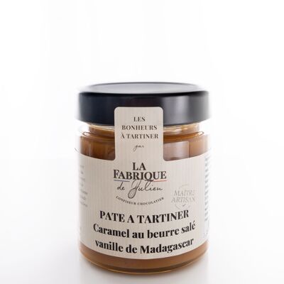 Handwerklich hergestellter Karamellaufstrich mit gesalzener Butter und Vanille aus Madagaskar – 200 g – La Fabrique de Julien