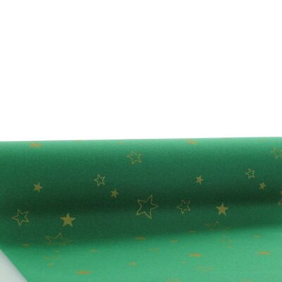 Christmas table runner Liam in green from Linclass® Airlaid 40cm x 24 m, 1 piece