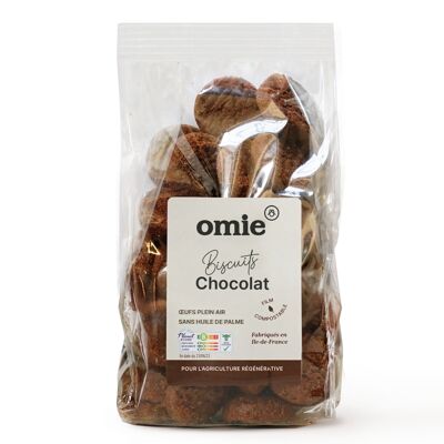 Chocolate biscuits - organic and French wheat, crushed 25km from the biscuit factory - 125 g