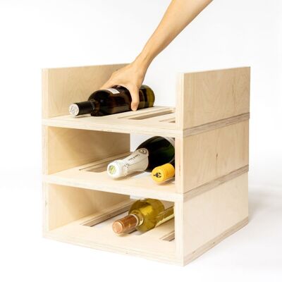 Stackable wine rack, 3 Tiers - EL CELLER