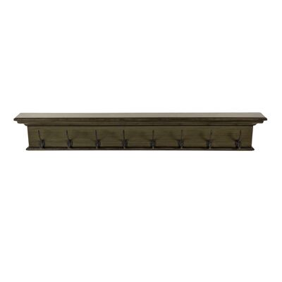 Halifax 8 Hook Coat Rack - Green Black Antique