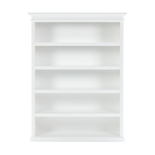 Halifax Bookcase with 5 Shelves - Classic White