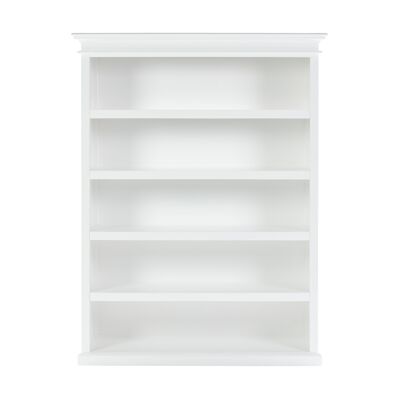 Halifax Bookcase with 5 Shelves - Classic White