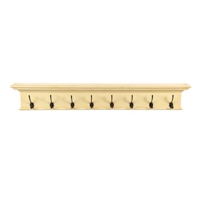 Halifax 8 Hook Coat Rack - Yellow Brown Antique