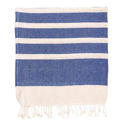 Nicola Spring 170 x 90cm Turkish Cotton Beach Towel  Navy