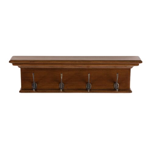 Halifax 4 Hook Coat Rack - Brown Antique