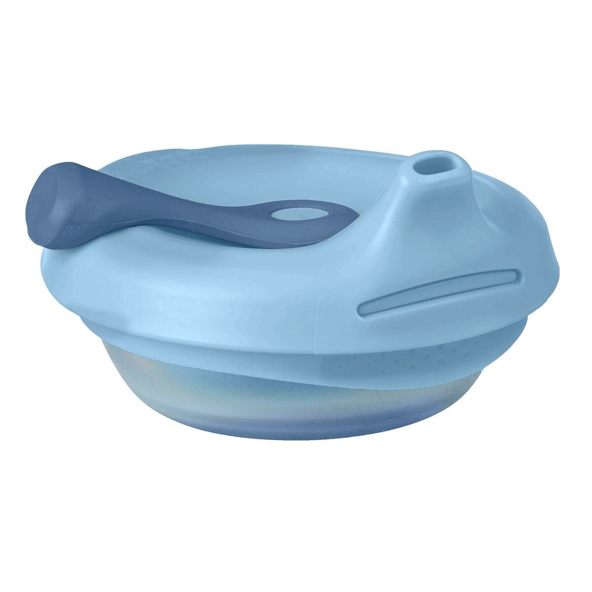 Poche gourde repas bébé rechargeable - Bleu