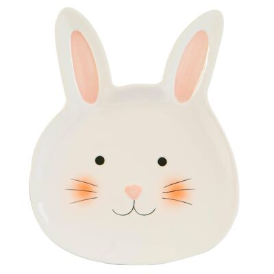 Nicola Spring Pink Bunny Teller – 19,5 cm – Weiß