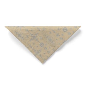 Serviette de Noël Brigitte en sable-argent en tissu 33 x 33 cm, 3 plis, 100 pièces 4
