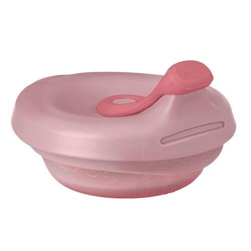 Poche gourde repas bébé rechargeable - Rose