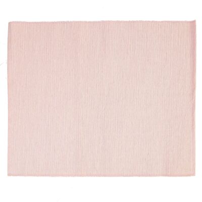 Tovaglietta americana in cotone a costine Nicola Spring - Rosa confetto