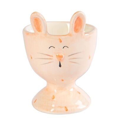 Nicola Spring Pink Bunny Egg Cup - 5.5cm - Pink