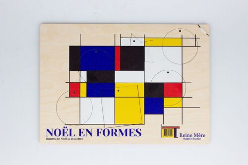 Noël en Formes (made in France) - Boules de Noël en bois de bouleau