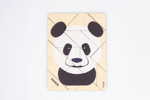 Puzzle Panda (Made in France) en bois de bouleau