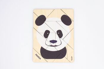 Puzzle Panda (Made in France) en bois de bouleau 1