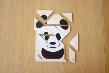 Puzzle Panda (Made in France) en bois de bouleau 4