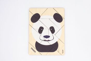 Puzzle Panda (Made in France) en bois de bouleau 6