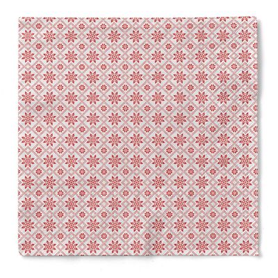 Napkin Country-Crystal in red made of tissue 33 x 33 cm, 100 pieces
