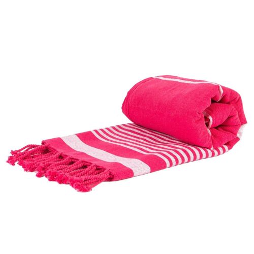 Nicola Spring Deluxe Turkish Cotton Bath Towel - Hot Pink