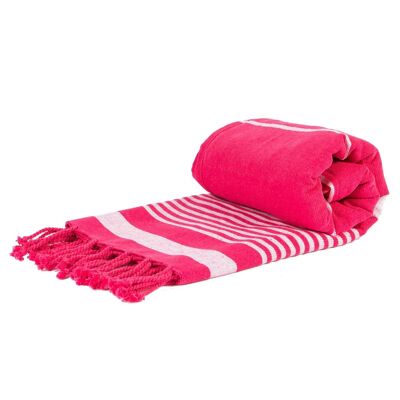 Toalla de baño de algodón turco de lujo Nicola Spring - Rosa fuerte