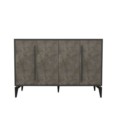 Sideboard Majör anthracite beige 4 doors