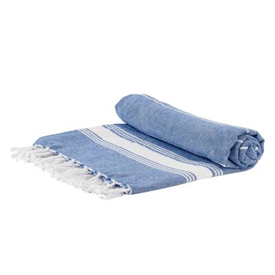 Nicola Spring Türkisches Strandtuch – Marineblau