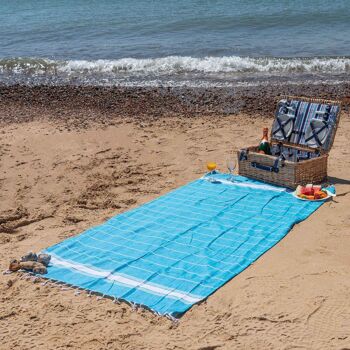 Serviette de plage turque Nicola Spring - Bleu clair 3