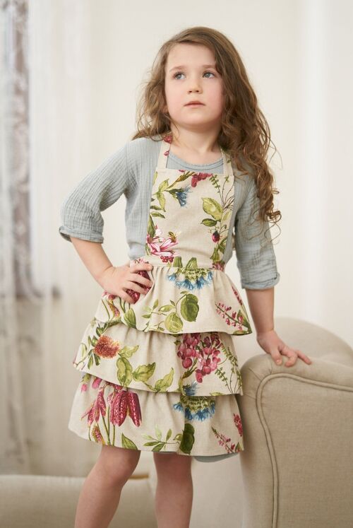 Kids Apron, Poly-cotton Mix, Printed | Botanico