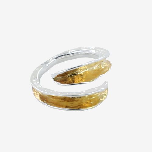 Adjustable Silver Shimmer Ring