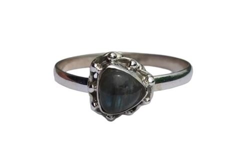 Beautiful Natural Labradorite Stone 925 Sterling Silver Handmade Ring