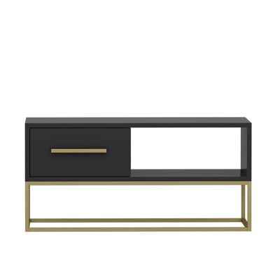 Coffee table Mira anthracite gold