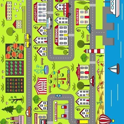 MANI TEXTILE - Tapis Enfant City