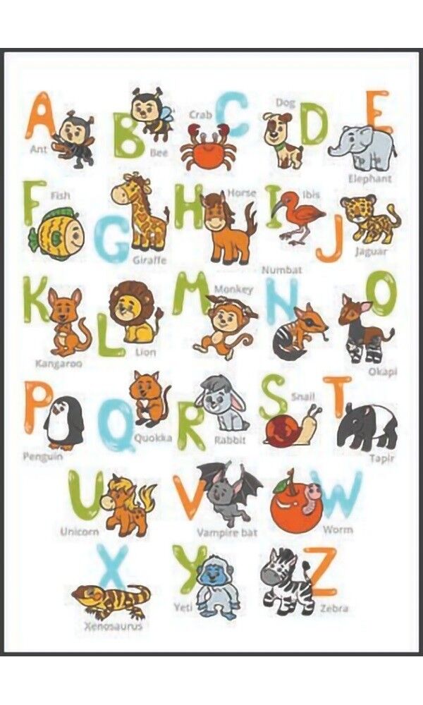 MANI TEXTILE - ABC Kinderteppich