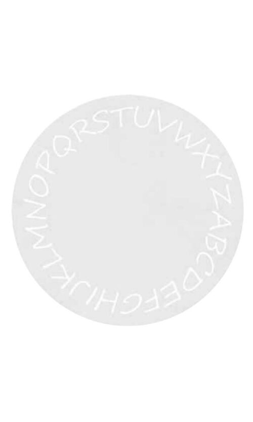 MANI TEXTILE - Tapis ALPHABET ROND