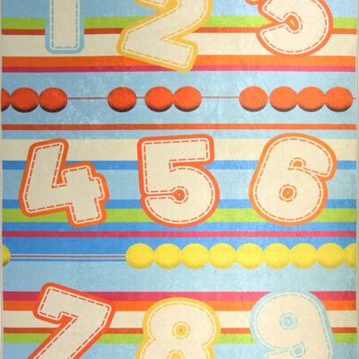 MANI TEXTILE - Tapis Enfant NUMBER