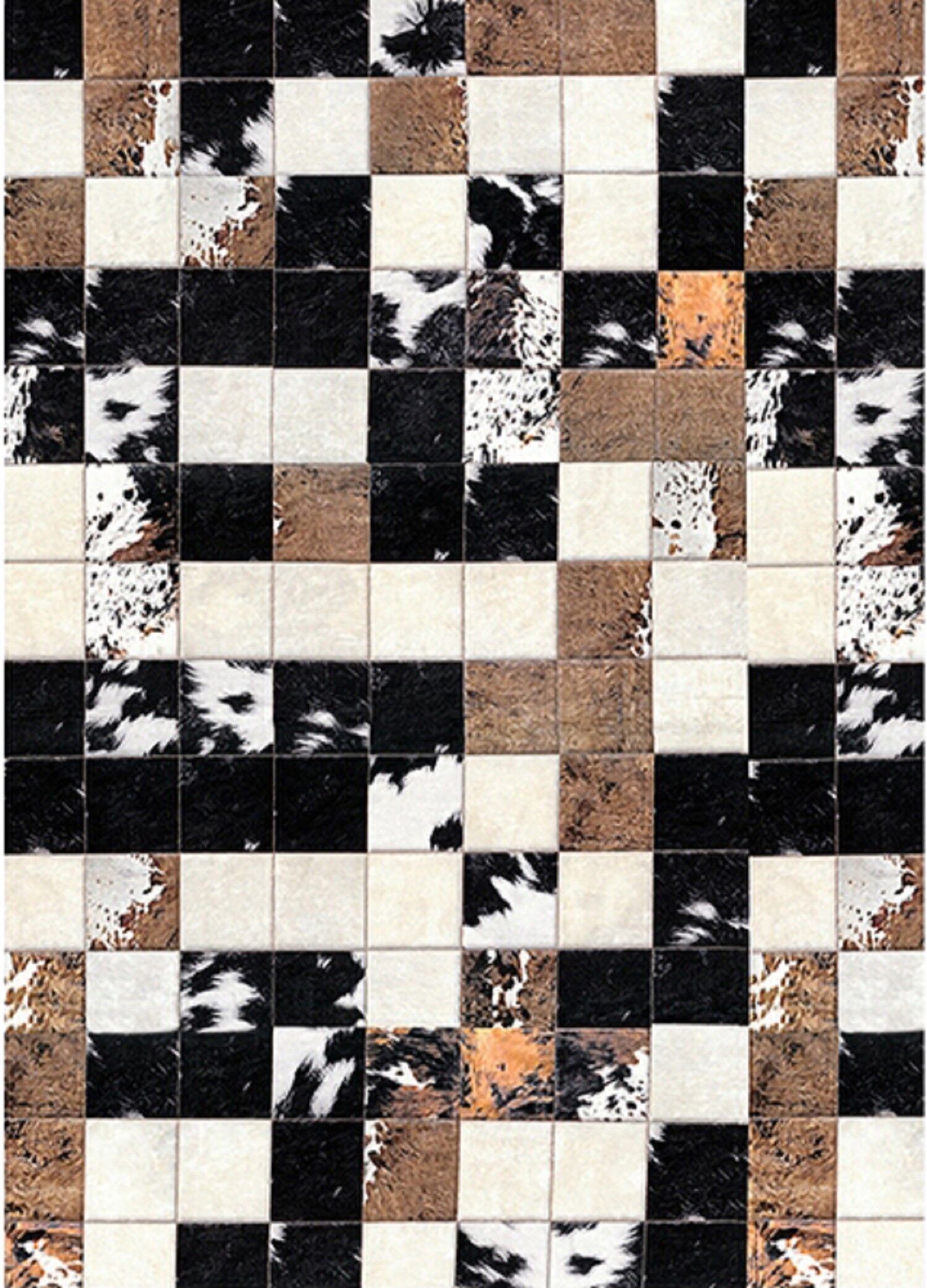 MANI TEXTILE - Tapis Patchwork CUBE