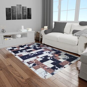 MANI TEXTILE - Tapis Patchwork CUBE 2