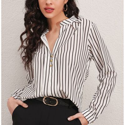 MT Clothes - Patterned Satin Shirt