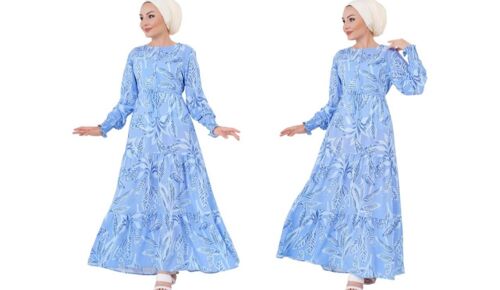 MT Clothes - Robe Hijab à motifs
