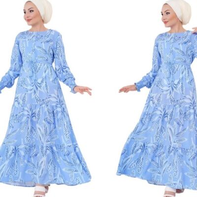 MT Clothes Gemustertes Hijab-Kleid