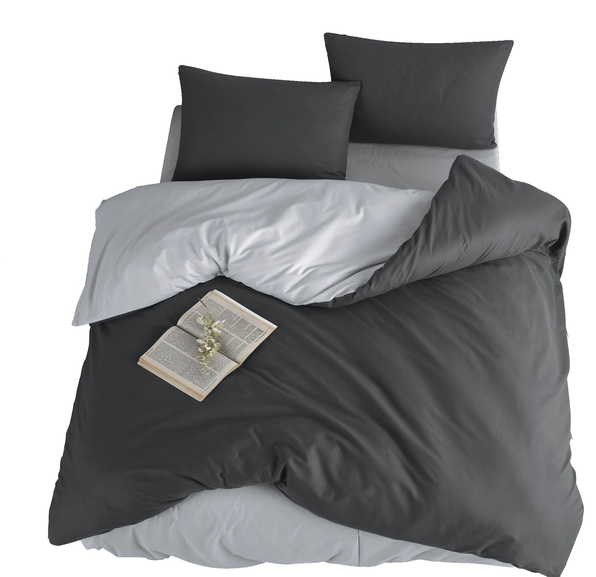 M’DECO – UNI-Set für 2 Grau/Schwarz