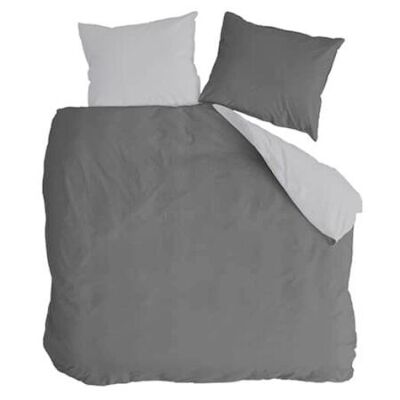 Housses de couette Swizz Anthracite/gris - 240x220+20cm